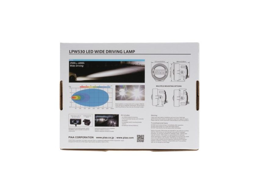 PIAA DKW539E 3.5 inch / White / (Pack of 2) Kit