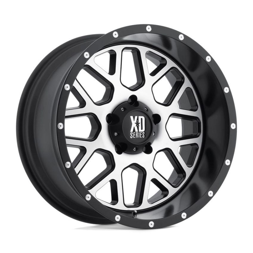 XD820 20X10 6X135 S-BLK MACH -24MM