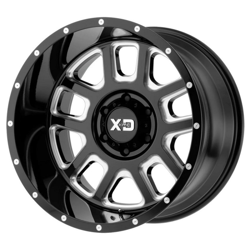XD828 20X9 5X5.0 G-BLK MILL -12 CSFINISH