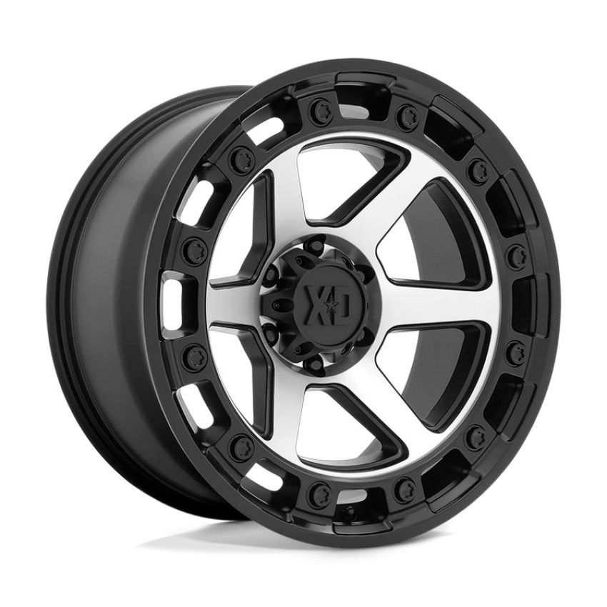 XD862 20X10 6X135 S-BLK MACH -18MM