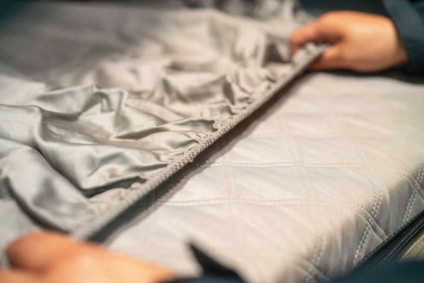 Tuff Stuff Overland TS22003FIT ALPHA COTTON FITTED SHEETS, GREY