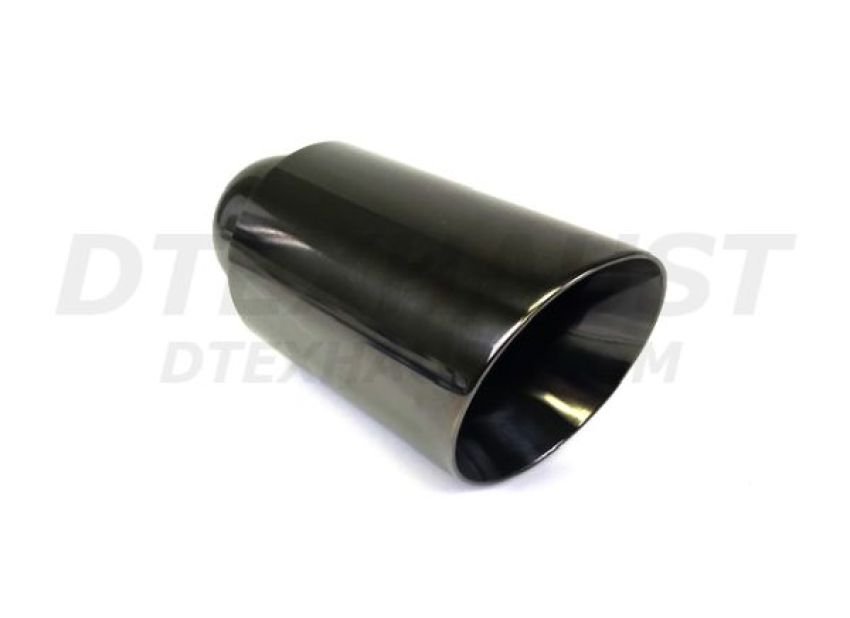 Different Trend Black Chrome Look, 4″ Double Wall Slanted Tip DT-013CBL