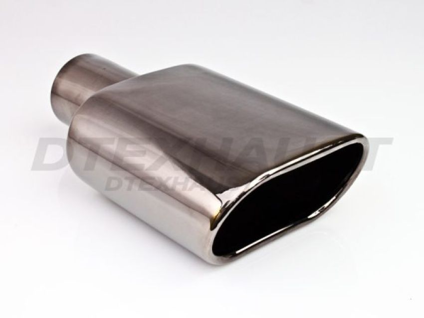 Different Trend Black Chrome 6″ Rolled Straight DT-043SBM