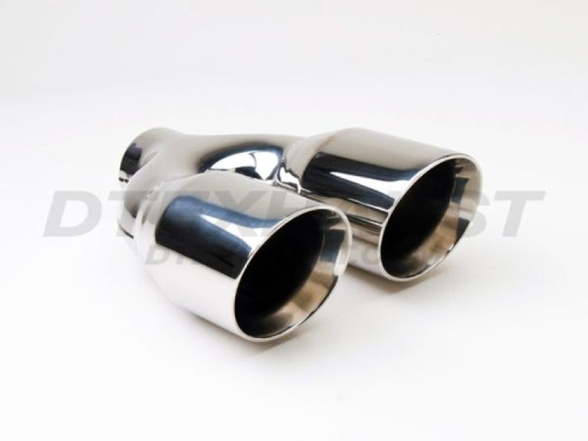 Different Trend Hi-Polished Tips Dual 3.50″ Double Wall Angle DT-24013BDL
