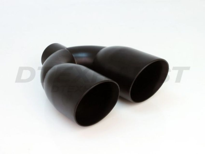 Different Trend Black Powder Coated 3.5″ Dual Double Wall Angle DT-24013BDLBK