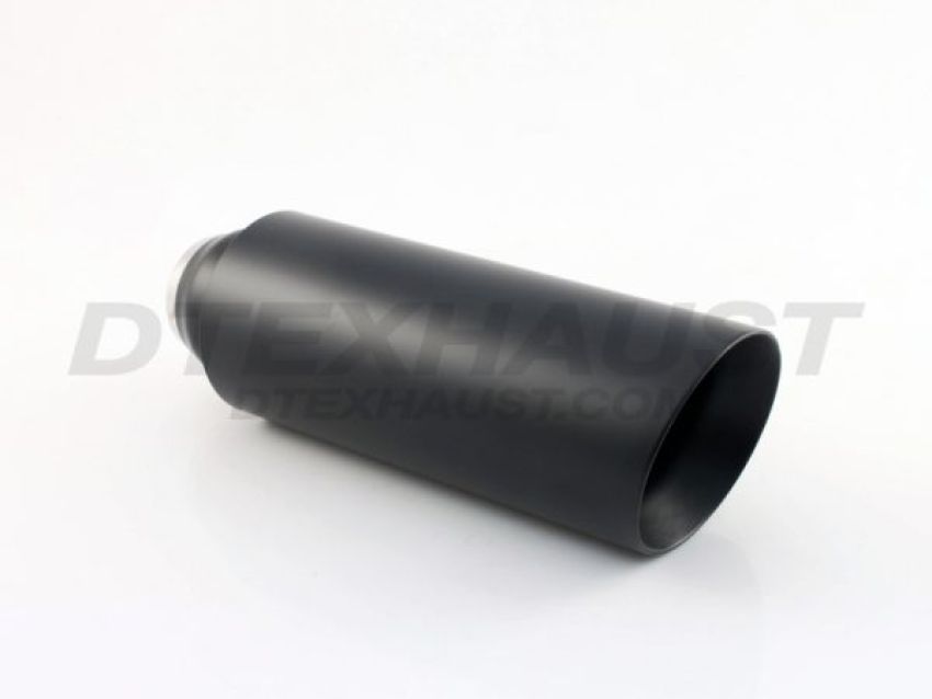 Different Trend Black Powder Coated 4″ Open Casing Slanted Double Wall DT-24013C-12BK