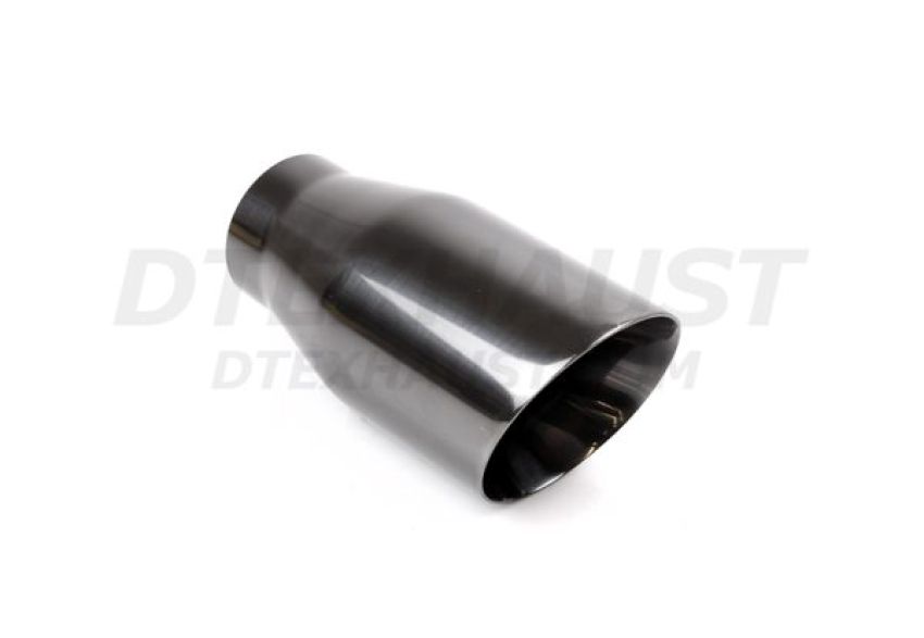 Different Trend Black Chrome Look 3.5″ Angle Double Wall Tip DT-24017ACBL