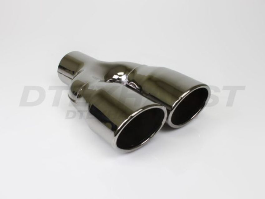 Different Trend Black Chrome Dual Oval Round DT-24030BM