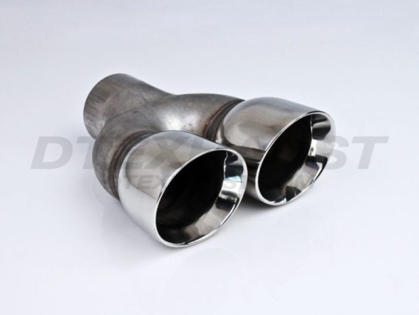 Different Trend Hi-Polished Tips Dual 3″ Double Wall Hog Leg Parallel DT-24096