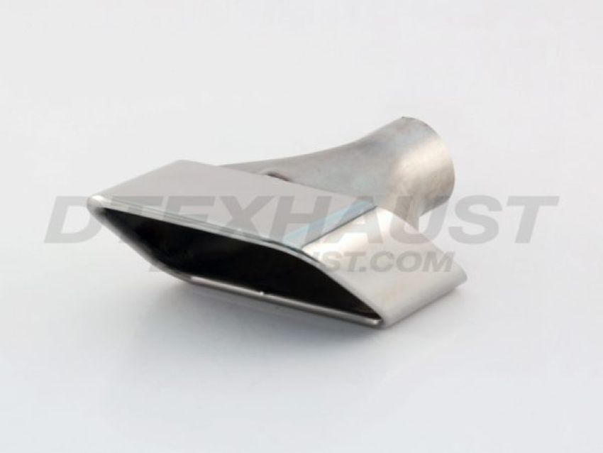 Different Trend Hi-Polished Tips Passenger Side Rectangular Double Wall Tip DT-24097R