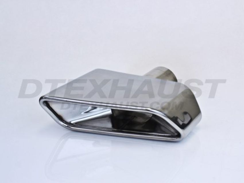 Different Trend Hi-Polished Tips Double Wall Rectangular Tip Passenger Side DT-24142R