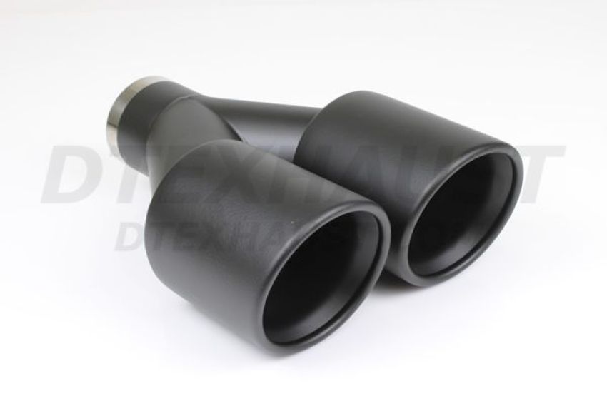 Different Trend Black Powder Coated Dual 3.50″ Double Wall Rolled Angle DT-24156BK