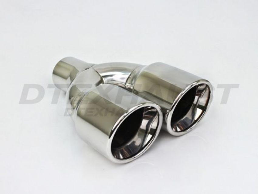 Different Trend Hi-Polished Tips Dual 3.5″ Double Wall Rolled Slant DT-24161