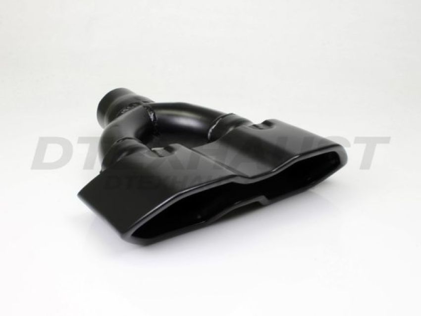 Different Trend Black Powder Coated Dual Double Wall Hexagonal Slanted Tip DT-24165BK