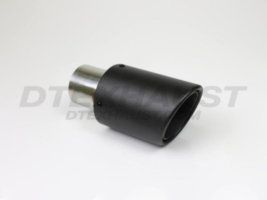 Different Trend Carbon Fiber 3.5″x7″ Double Layered Rolled Edge With Polish Inner Pipe DT-24168B