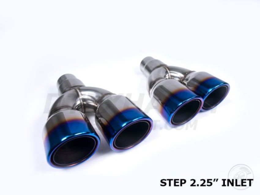 Different Trend 3.50″ Dual Rolled Angle Double-wall Blue Flame, Passenger Side DT-24177RBF