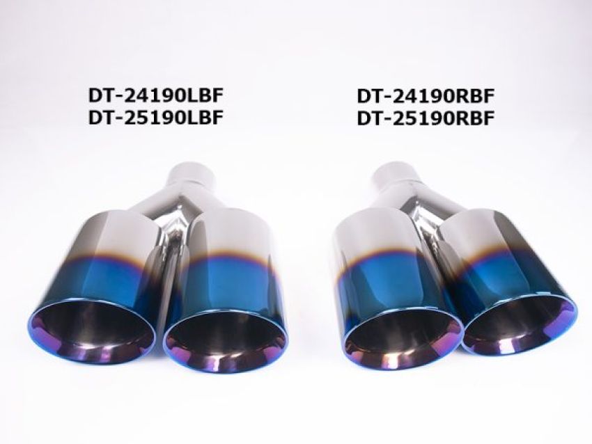 Different Trend 3.50″ Dual Double-wall Angle Blue Flame; Passenger Side DT-24190RBF
