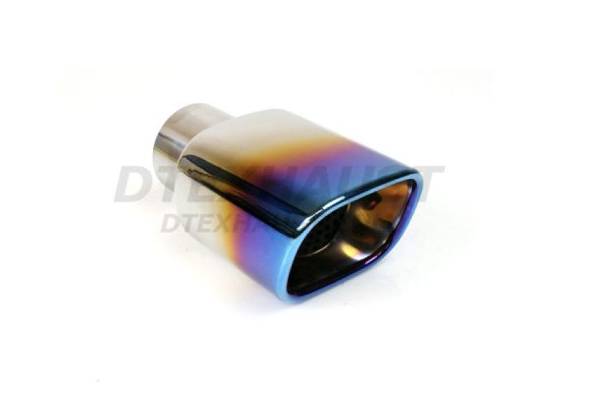 Different Trend 3.63” x 3” Rectangle Resonate Rolled Angle Blue Flame DT-24220BF