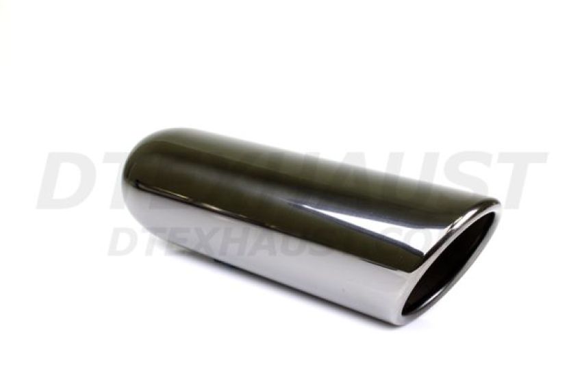 Different Trend Black Chrome Look, 3 1/2″ * 12″ Rolled Angle, I.d. 2 1/4″ DT-243512RBL