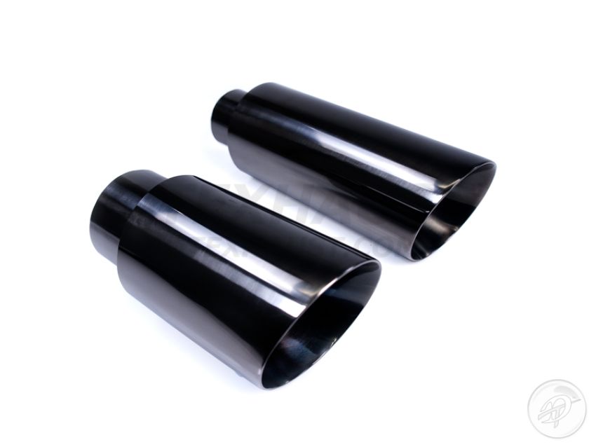 Different Trend Black Chrome Look 4″ * 12″ Angle Double-wall DT-30013CBL-12