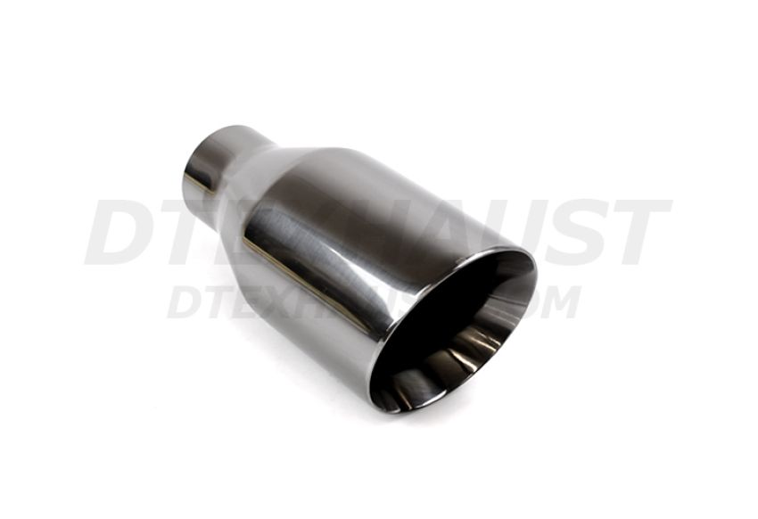 Different Trend Black Chrome Look 4.5″ Double-wall Angle Tip DT-30113DBL