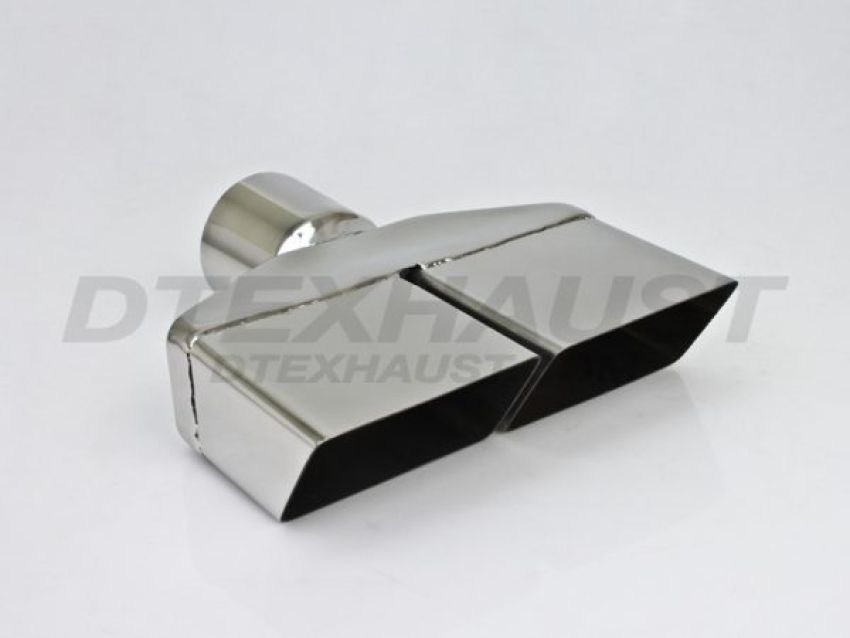 Different Trend Hi-Polished Tips Dual Single Wall Square Tip DT-25152