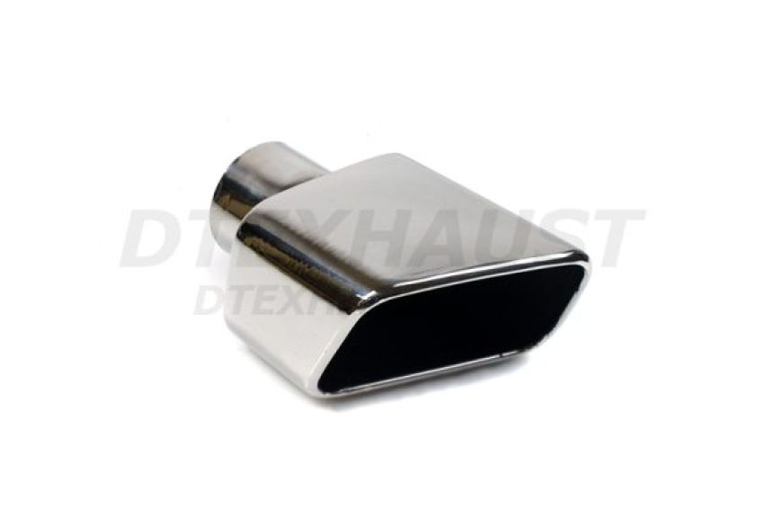 Different Trend Hi-Polished Tips Single Wall Square Rolled Slant Driver Side DT-25155L