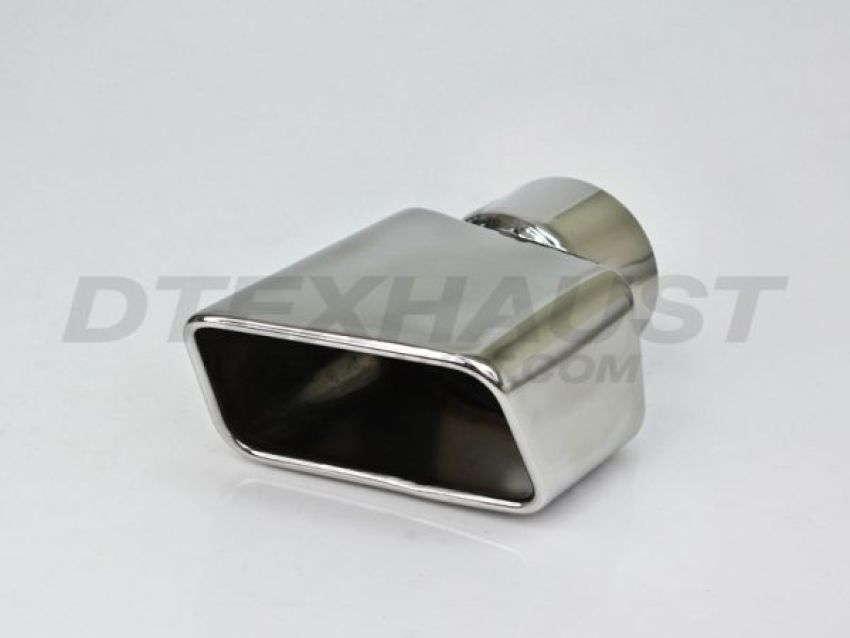 Different Trend Hi-Polished Tips Single Wall Square Rolled Slant Passenger Side DT-25155R