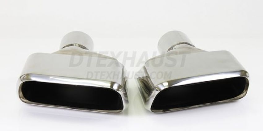 Different Trend Hi-Polished Tips 7.20″ * 3.50″ Rectangular Double Layer Angle Tip, Passenge Side DT-25202R