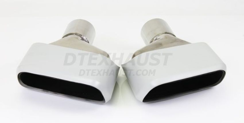 Different Trend Hi-Polished Tips 7.20″ * 3.50″ Hi-heat Grey Rectangular Double Layer Angle Tip, P DT-25203R