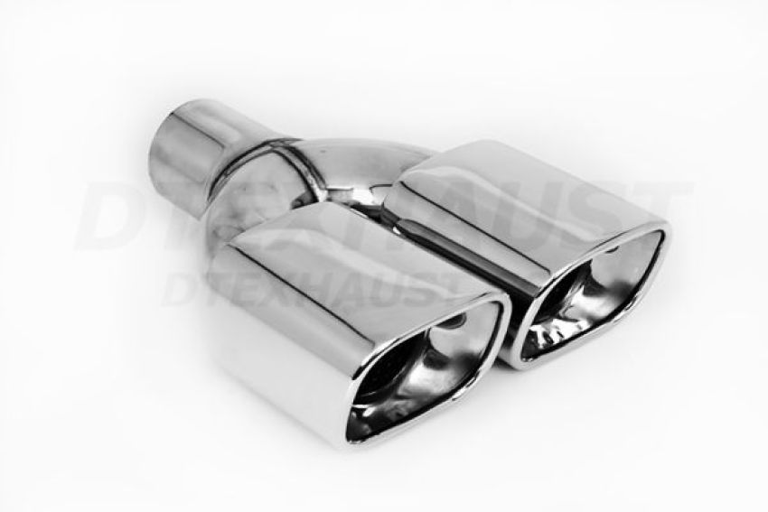 Different Trend Hi-Polished Tips 8.00” * 3.00” Parallel Dual Rectangle Resonate Rolled Angle DT-25218
