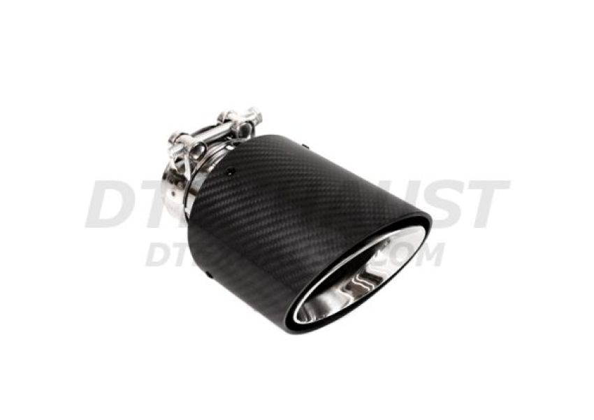 Different Trend Carbon Fiber Exhaust Tip, Double Layer Double Wall With Clamp DT-25314