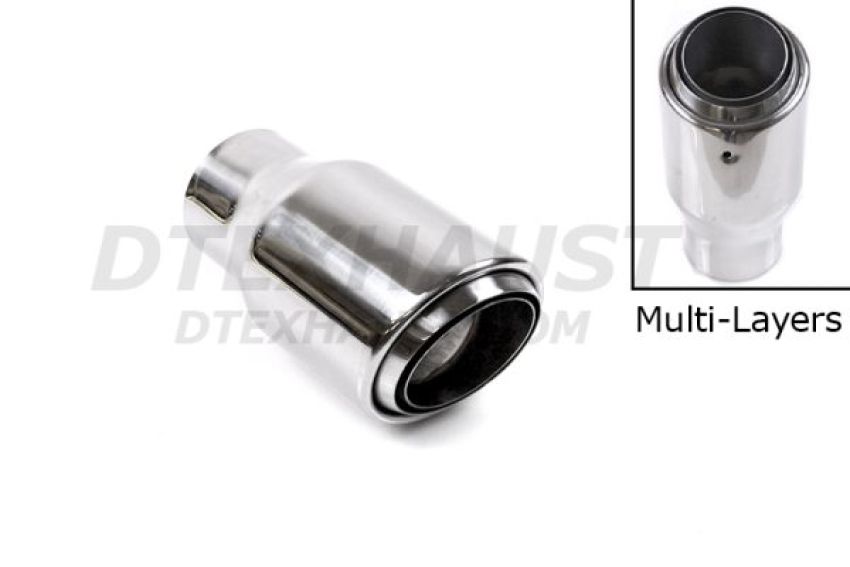 Different Trend Hi-Polished Tips 3.5” Polished Exhaust Tip DT-25324B