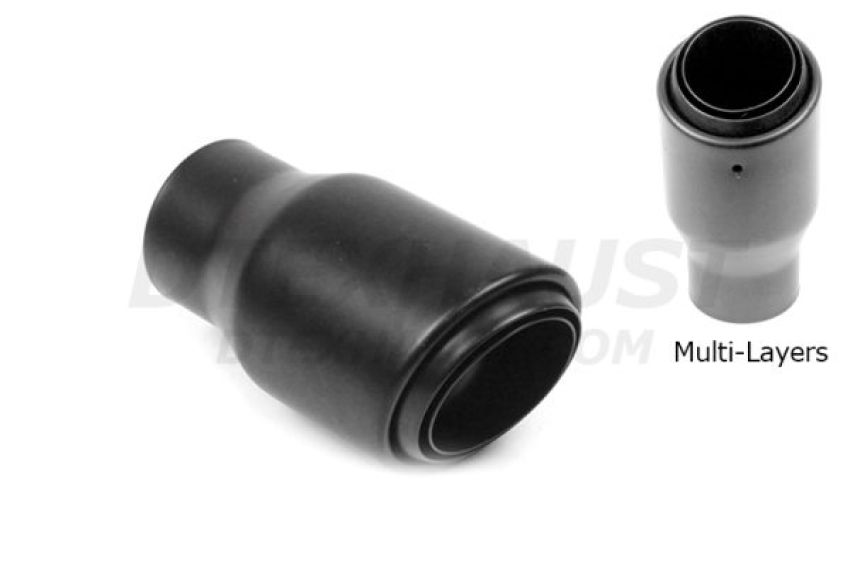 Different Trend 304 Ss Black Powder Coated Exhaust Tip – 3 Layers DT-25324BBK