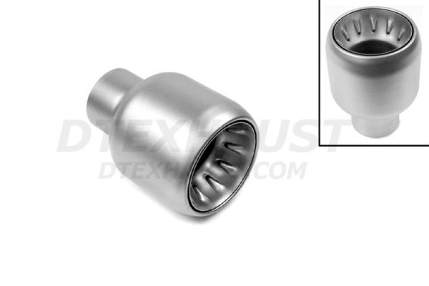 Different Trend Matte Grey Exhaust Tips Matte Grey 4″ Polished Exhaust Tips DT-25325CMG