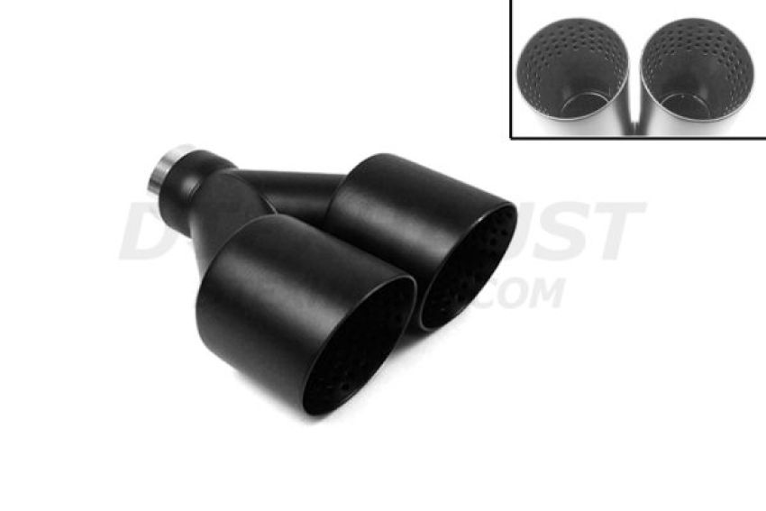 Different Trend Black Powder Coated Dual 3.5” Exhaust Tips DT-25330BBK