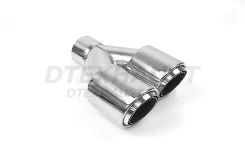 Different Trend Hi-Polished Tips Dual 4” Polished Exhaust Tip, Passenger Side DT-25333R