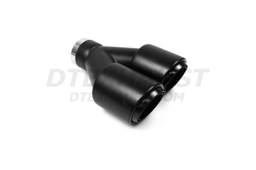 Different Trend Black Powder Coated Dual 3.5″ Exhaust Tips Passenger Side DT-25333RBK