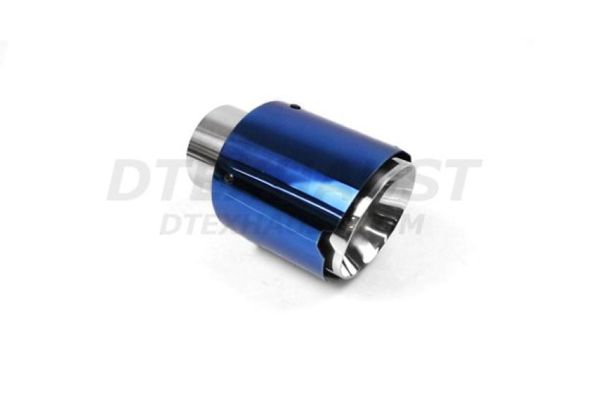 Different Trend Color Burned Blue Chromed 4” Exhaust Tips DT-25334CU