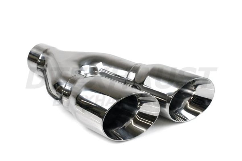 Different Trend Hi-Polished Tips 4″ Dual Double Wall Side Way Angle DT-30124