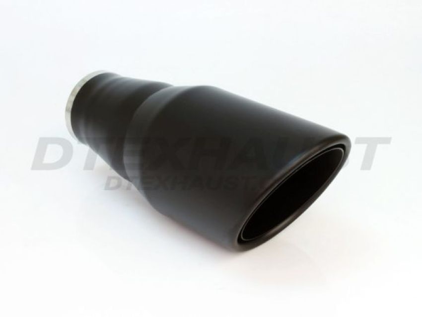Different Trend Black Powder Coated 5″ Double Layer Rolled Slant DT-305052-12BK