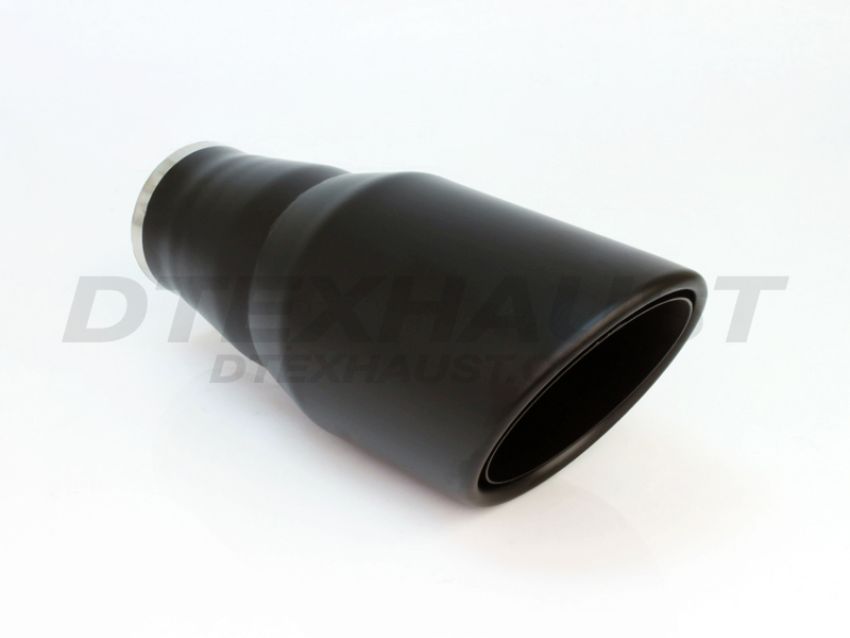 Different Trend Black Powder Coated 5″ Double Layer Rolled Slant DT-255052-12BK