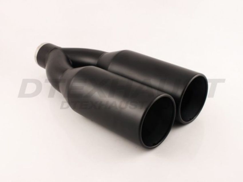 Different Trend Black Powder Coated 5″ Dual Double Wall Pencil Rolled Edge DT-30538PLBK