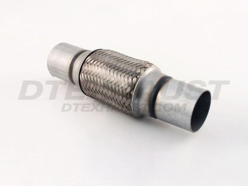 Different Trend Stainless Steel Flexible Pipe 6″ Double Braided Flexible Pipe With Nipple, I.d. 2″ DTF-2006N