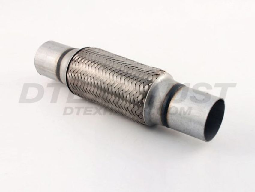 Different Trend Stainless Steel Flexible Pipe 8″ Double Braided Flexible Pipe With Nipple, I.d. 2″ DTF-2008N