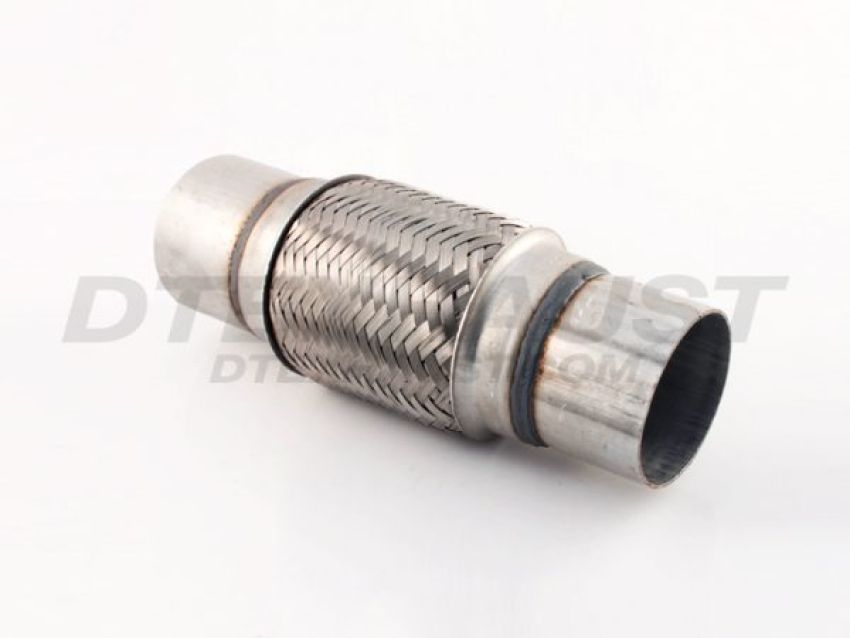 Different Trend Stainless Steel Flexible Pipe 6″ Double Braided Flexible Pipe With Nipple, I.d. 2″ DTF-2506N