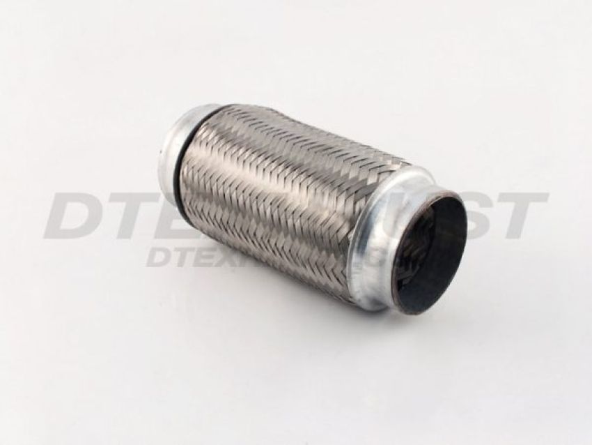 Different Trend Stainless Steel Flexible Pipe 8″ Double Braided Flexible Pipe, I.d. 2.5″, Blank DTF-2508B