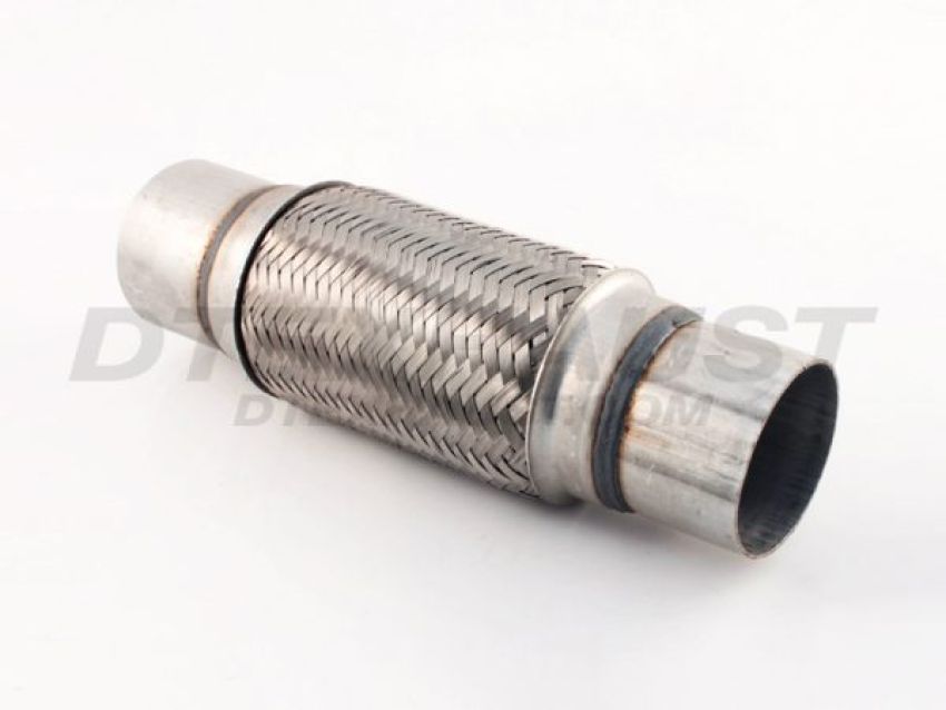 Different Trend Stainless Steel Flexible Pipe 8″ Double Braided Flexible Pipe With Nipple, I.d. 2.5″ DTF-2508N