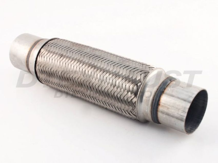 Different Trend Stainless Steel Flexible Pipe 10″ Double Braided Flexible Pipe With Nipple, I.d. 2.5″ DTF-2510N