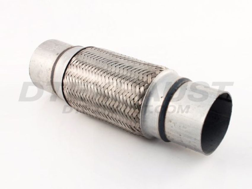 Different Trend Stainless Steel Flexible Pipe 8″ Double Braided Flexible Pipe With Nipple, I.d. 3″ DTF-3008N